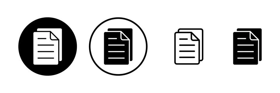 Document icon vector illustration. Paper sign and symbol. File Icon Stock Illustration