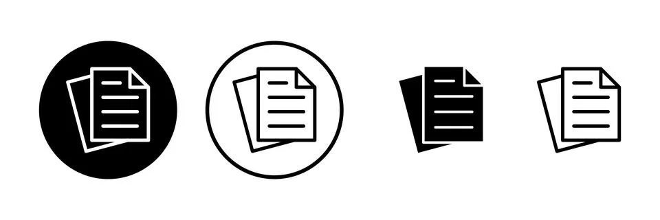 Document icon vector illustration. Paper sign and symbol. File Icon Ilustración de archivo