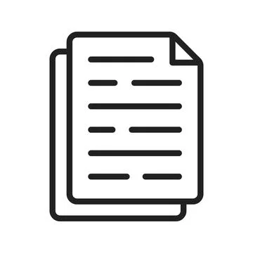 Document icon vector image. 스톡 일러스트