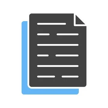 Document icon vector image. Illustrazione stock