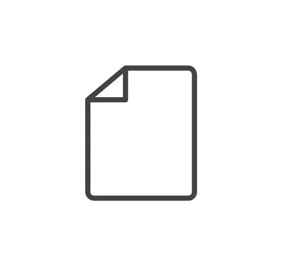 Document icon vector isolated on white background Stock Illustration