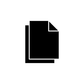 Document icon vector. Paper icon. File Icon Stock Illustration
