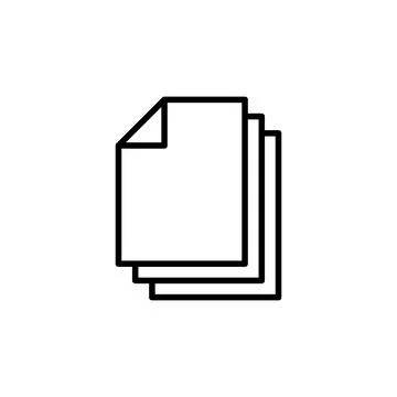 Document icon vector. Paper icon. File Icon Stock Illustration