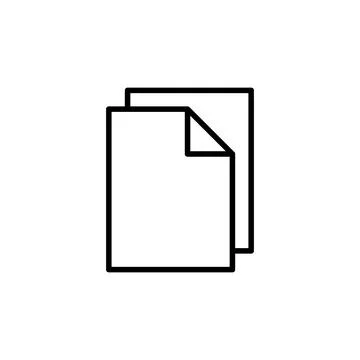 Document icon vector. Paper icon. File Icon Stock Illustration
