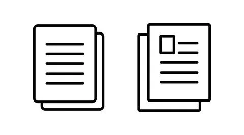 Document icon vector. Paper icon. File Icon Stock Illustration