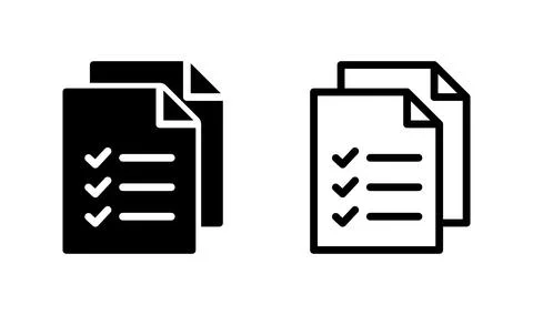 Document icon vector. Paper icon. File Icon Stock Illustration