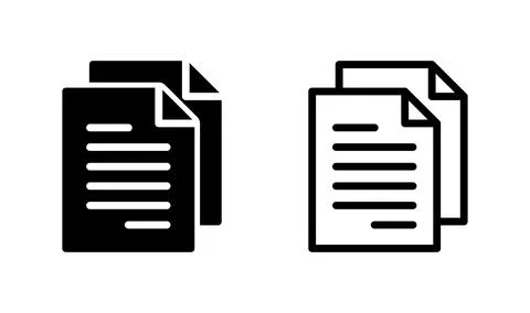 Document icon vector. Paper icon. File Icon Stock Illustration