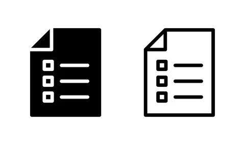 Document icon vector. Paper icon. File Icon Stock Illustration