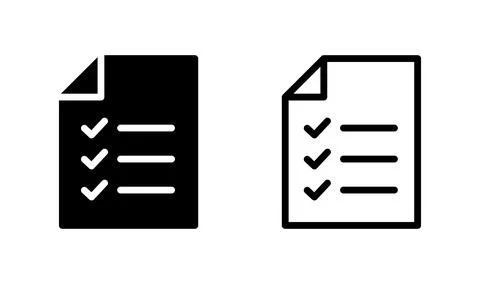 Document icon vector. Paper icon. File Icon Illustrazione stock