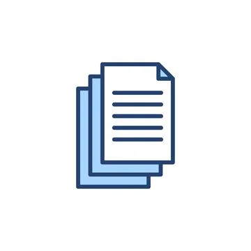 Document icon vector. Paper sign and symbol. File Icon Stock Illustration