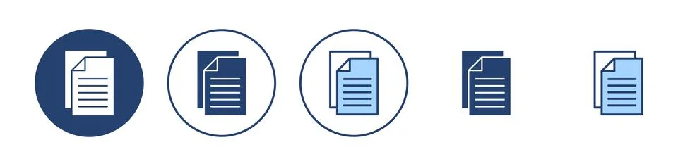 Document icon vector. Paper sign and symbol. File Icon Stock Illustration