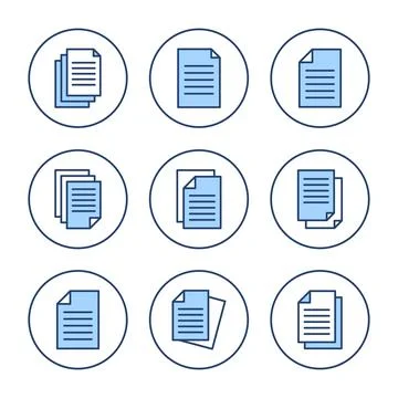 Document icon vector. Paper sign and symbol. File Icon イラスト素材