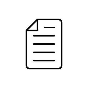 Document icon vector. Paper sign and symbol. File Icon 库存插图
