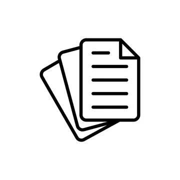 Document icon vector. Paper sign and symbol. File Icon 库存插图