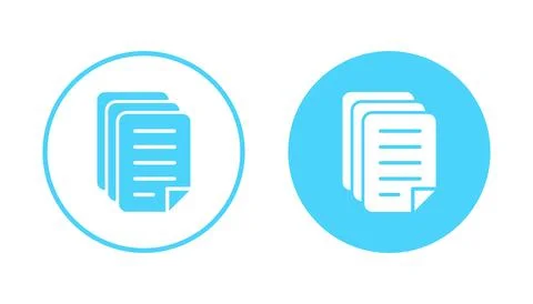 Document icon vector. Paper sign and symbol. File Icon 库存插图