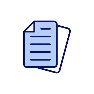 Document icon vector. Paper sign and symbol. File Icon Stock Illustration