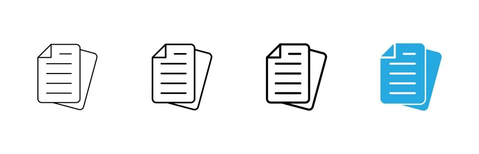 Document icon vector. Paper sign and symbol. File Icon Stock-Illustration