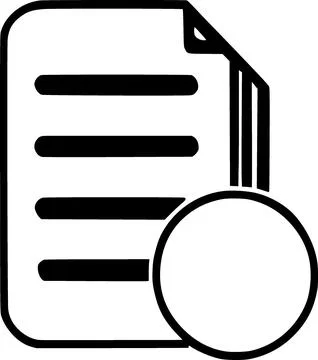 Document icon vector symbol design illustration 库存插图