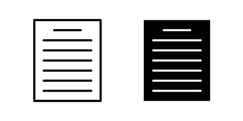 Document icon for web projects Stock Illustration