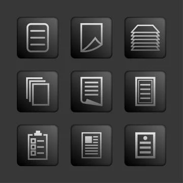 Document icons Stock Illustration