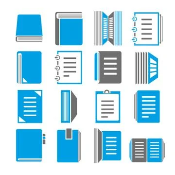 Document icons Stock Illustration