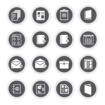 Document icons Stock Illustration