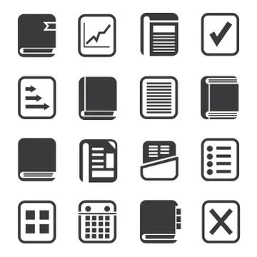 Document icons Stock Illustration