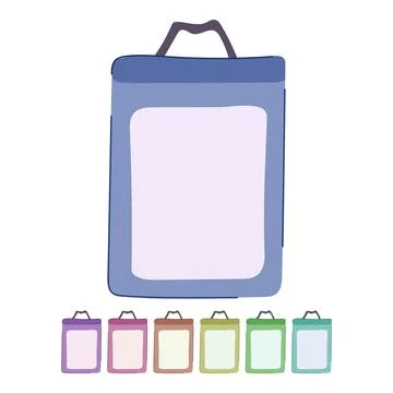 Document id card vector cartoon graphic Stock Illustration