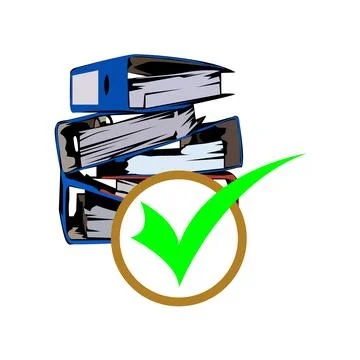 Document illustration Stock Illustration