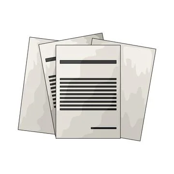 Document illustration Illustrazione stock