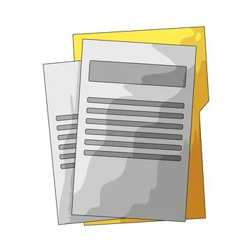 Document illustration Stock Illustration