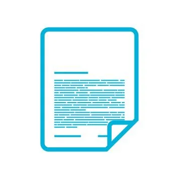 Document information data paper icon. Vector graphic Stock Illustration