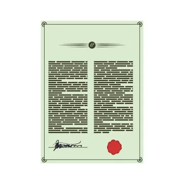 Document information text seal icon. Vector graphic 스톡 일러스트