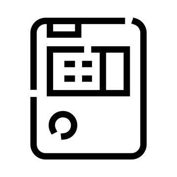Document interface icon symbolizing data management Stock Illustration