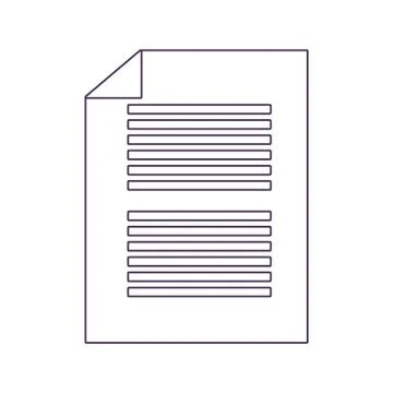 Document isolated icon Stock Illustration