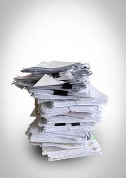 Document isolated on white background Stock Photos