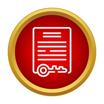 Document key unlocking access to secure agreement information イラスト素材