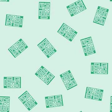 Document layout technical writer glyph vector seamless pattern 스톡 일러스트