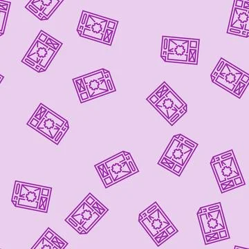 Document layout technical writer line seamless pattern Stock Illustration