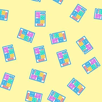 Document layout technical writer vector seamless pattern イラスト素材