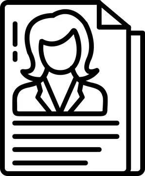 Document Line Icon Design Stock-Illustration