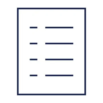 Document Line Icon Stock Illustration