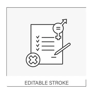 Document line icon Stock Illustration