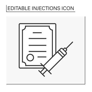 Document line icon Illustrazione stock