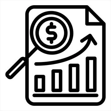 Document line icon vector illustration isolated on white background Stock Illustration