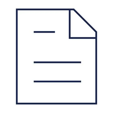 Document Line Icon, Web And Mobile, File Sign Stock Illustration