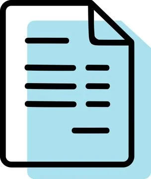 Document list icon for task management Ilustración de archivo