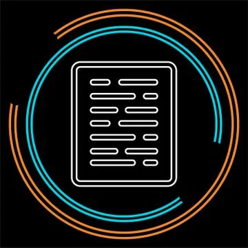 Document list - paper icon - web page symbol Stock Illustration