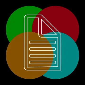 Document list - paper icon - web page symbol Stock Illustration