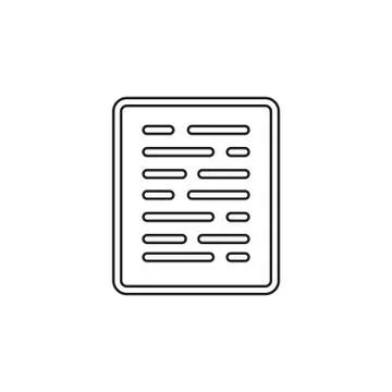 Document list - paper icon - web page symbol Stock Illustration